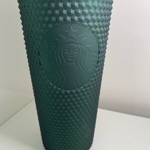 💚💚NWT STARBUCKS DARK GREEN LIMITED EDITION BUMPY TUMBLER